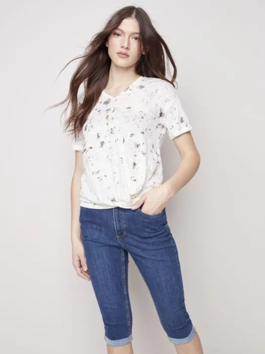 Linen Jersey Top