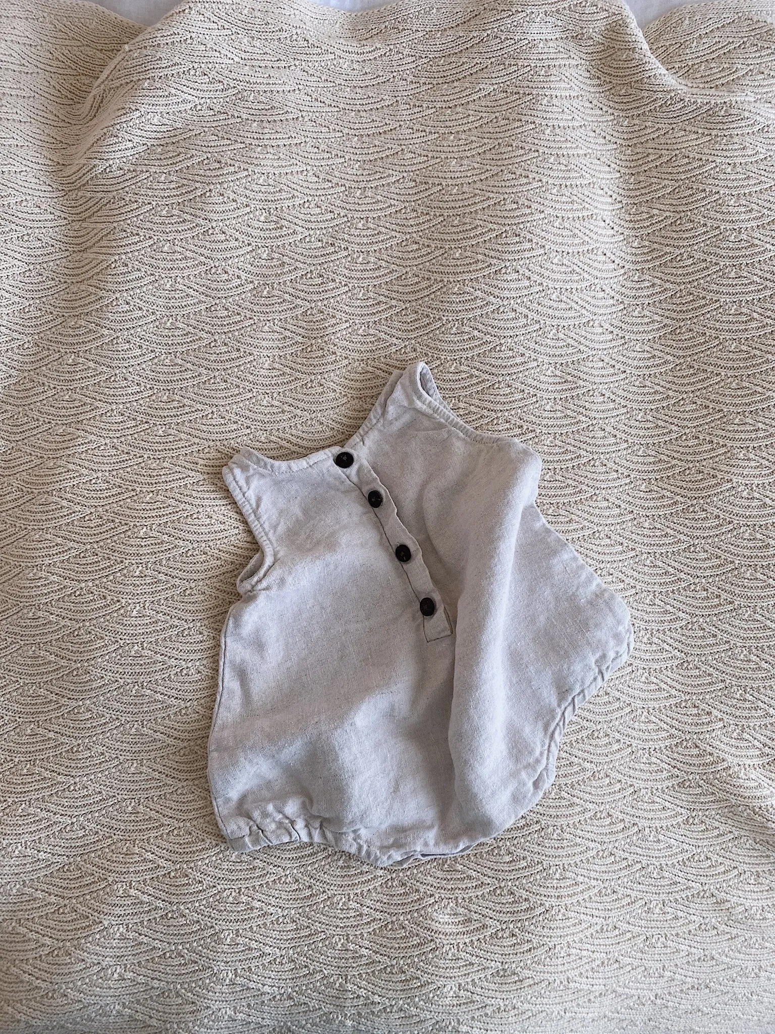 Linen romper short