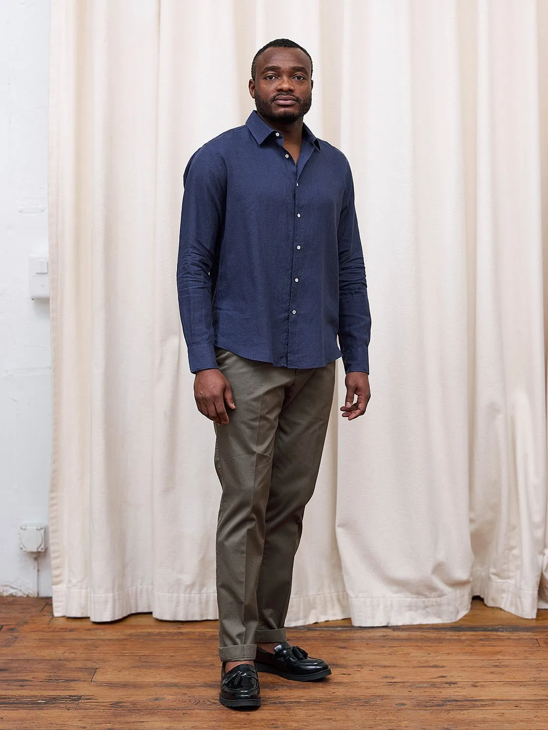 Linen Shirt Verzasca Navy