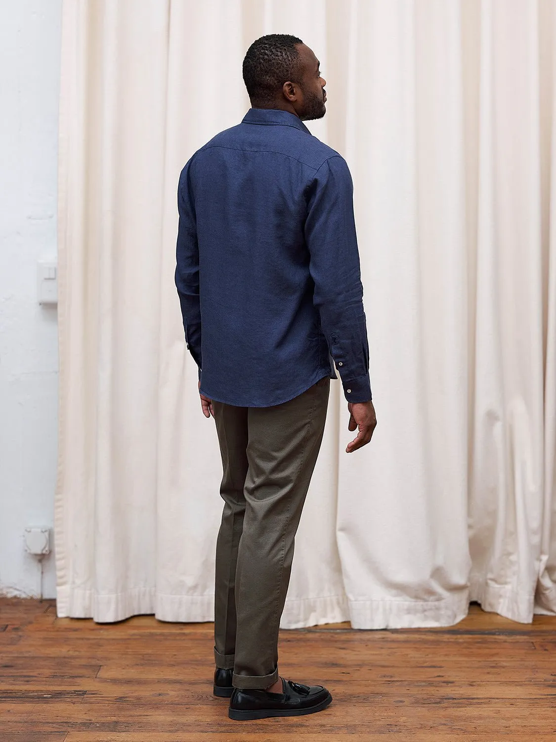 Linen Shirt Verzasca Navy