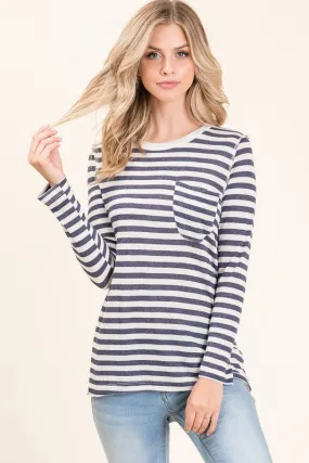 Linen Stripe Top