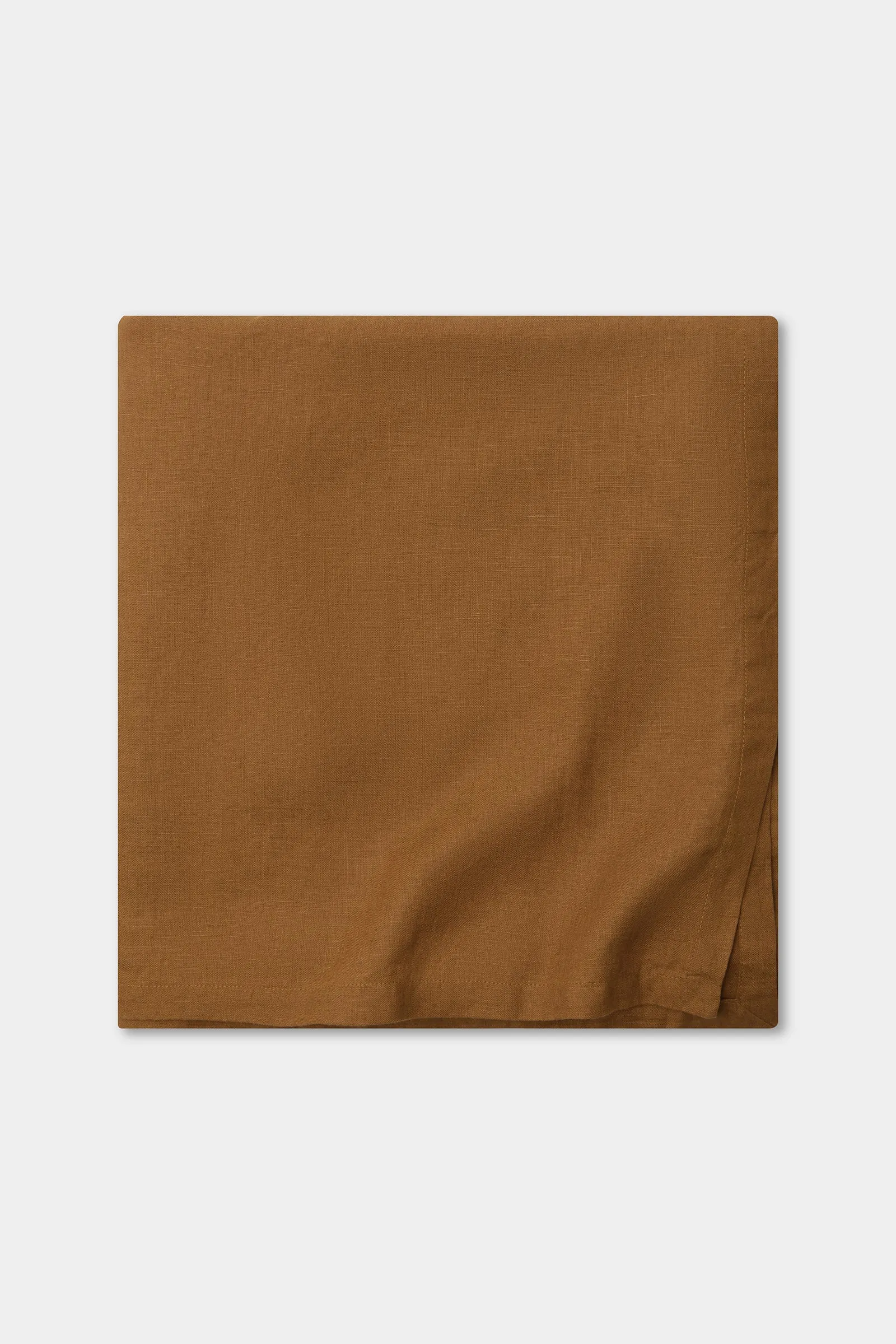 Linen Table Cloth Tobacco