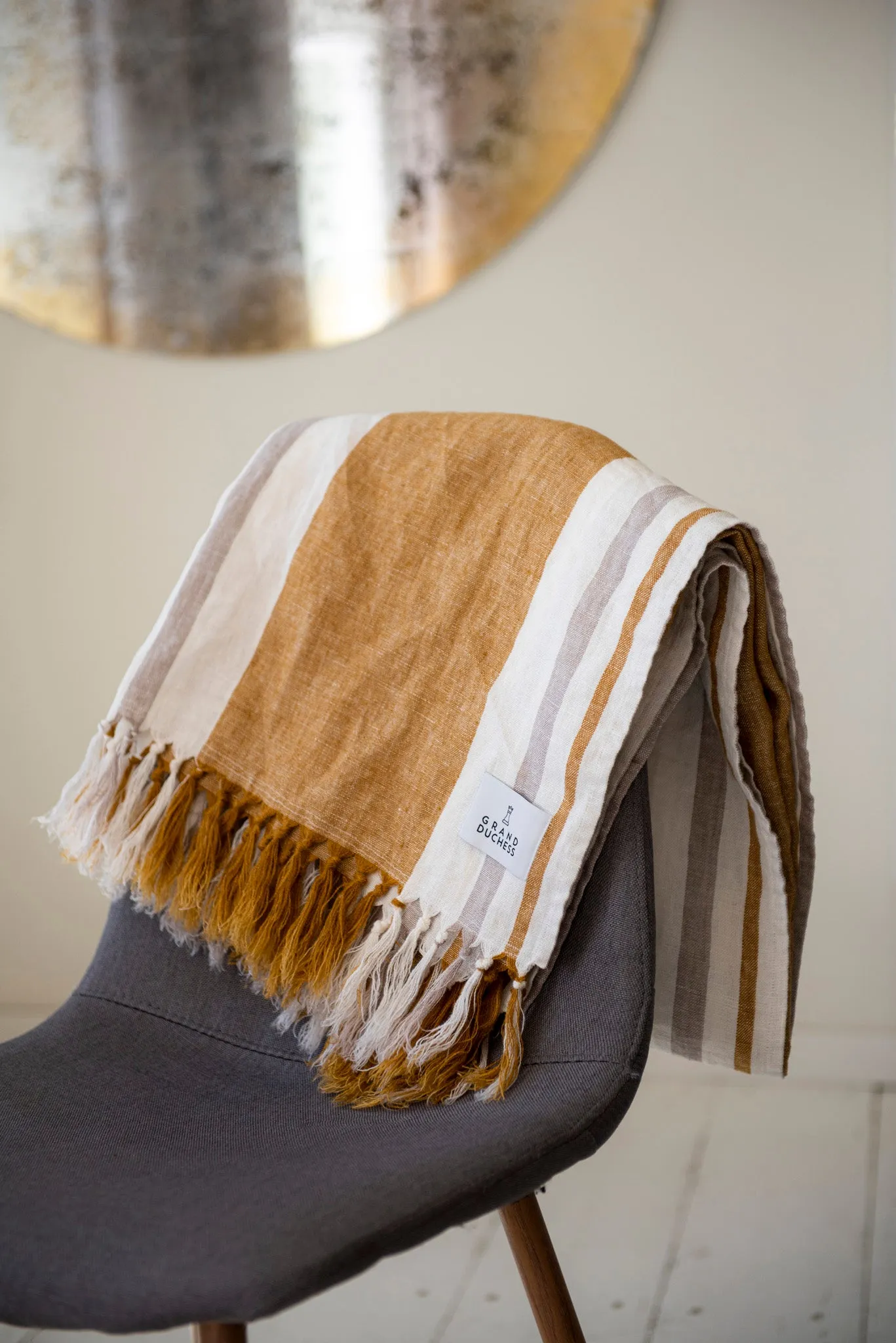 Linen towel-blanket "Friendly"