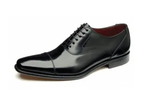 LOAKE Sharp Stylish toe cap Oxford shoe - Black