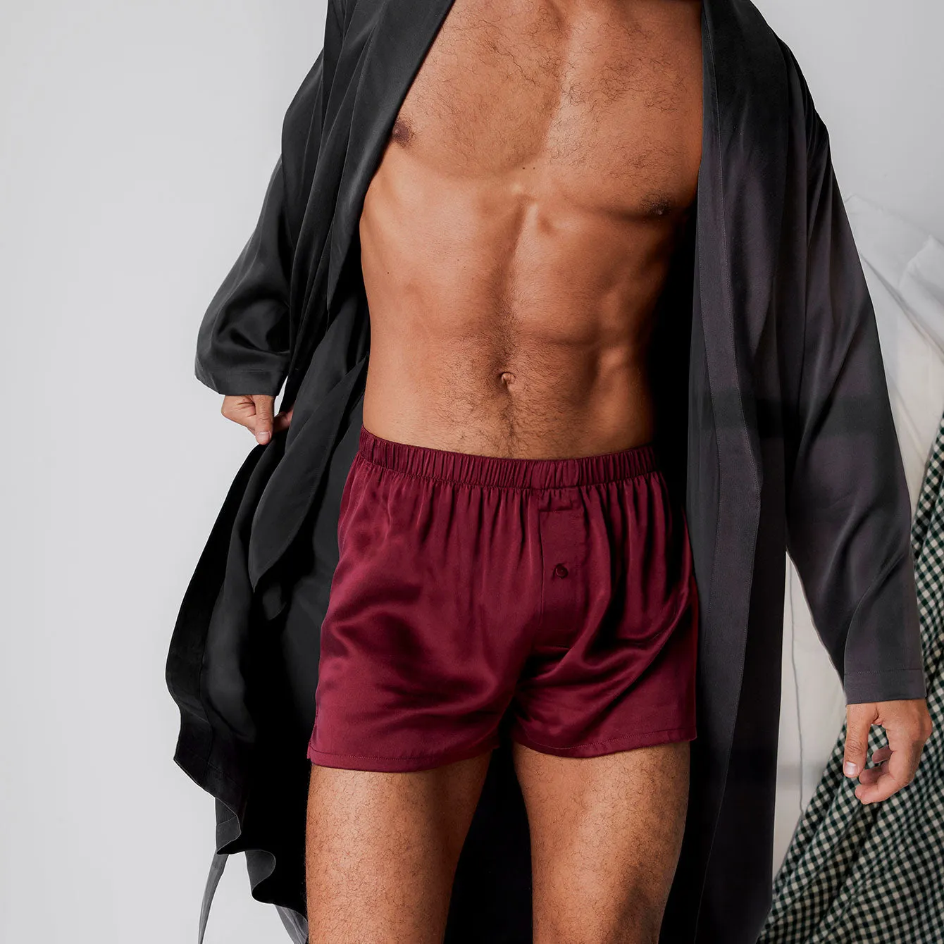 Men's Washable Silk Boxer