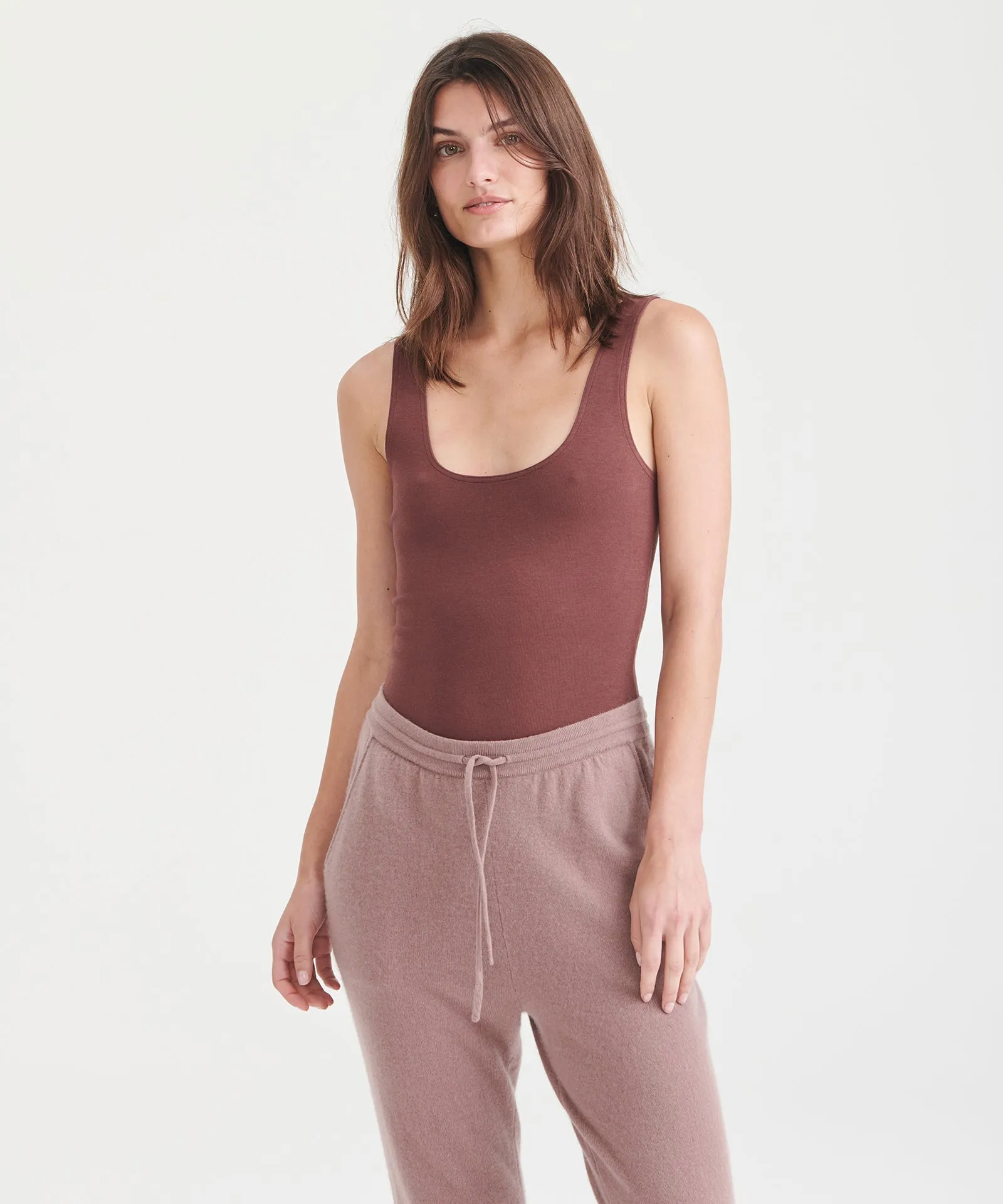 Modal Cashmere Sleeveless Bodysuit