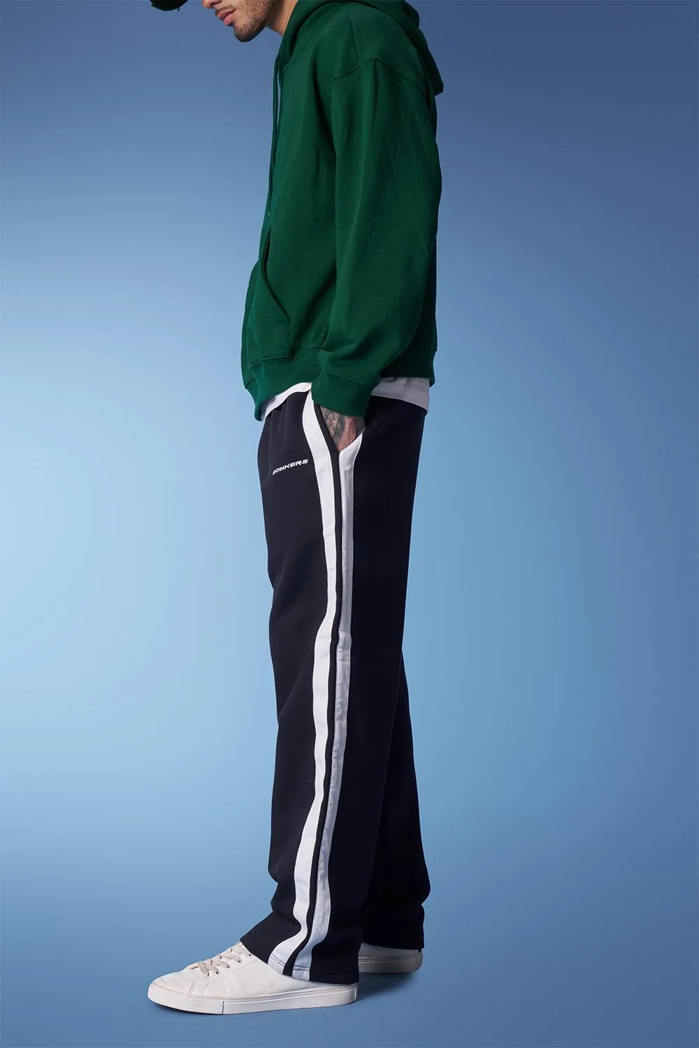 Navy Blue Sporty Straight Fit Pants