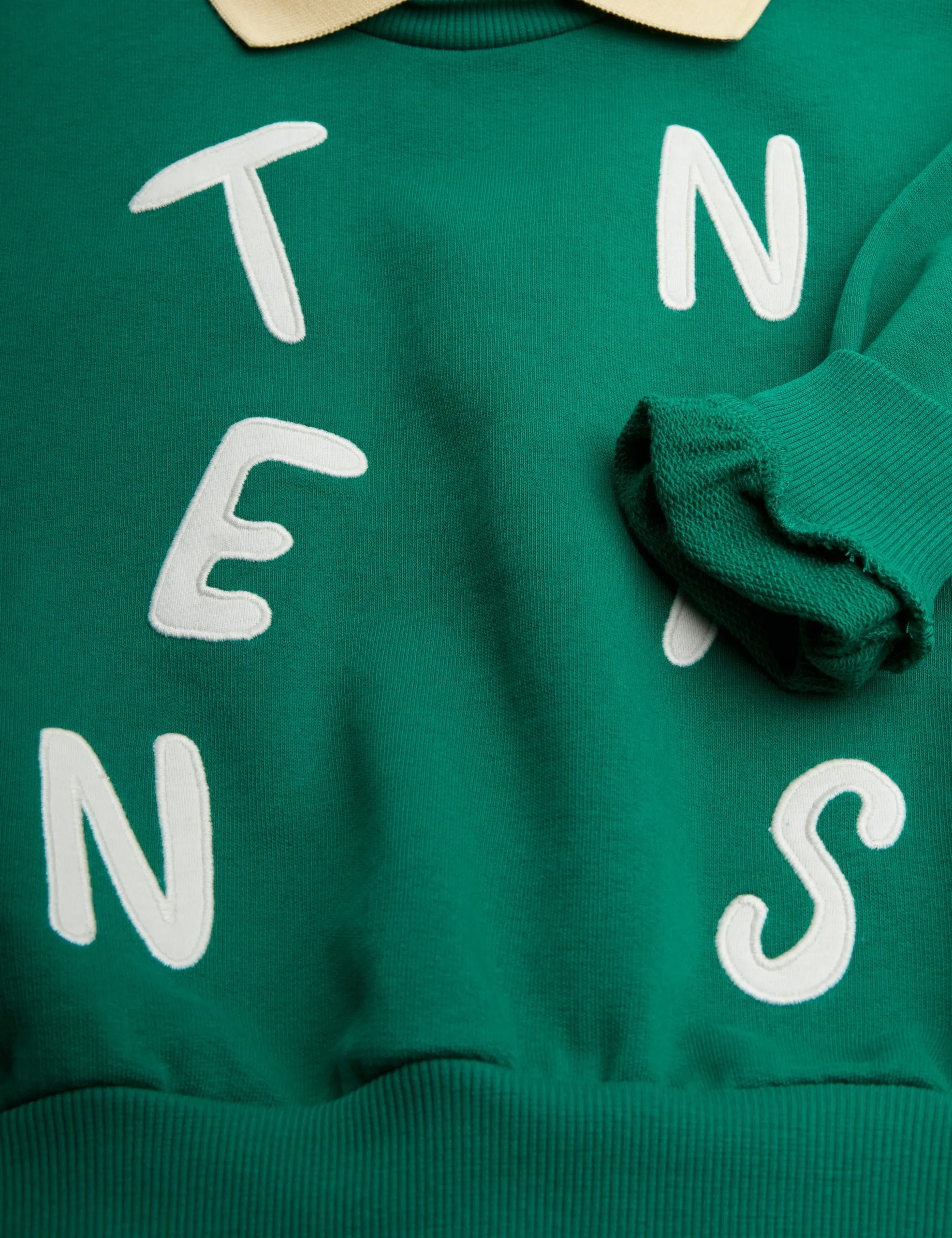 NEW Mini Rodini | Tennis application collar sweatshirt