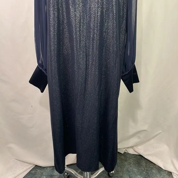 NWTGlengarry’sBlue Sparkly Sheer Sleeve Dress