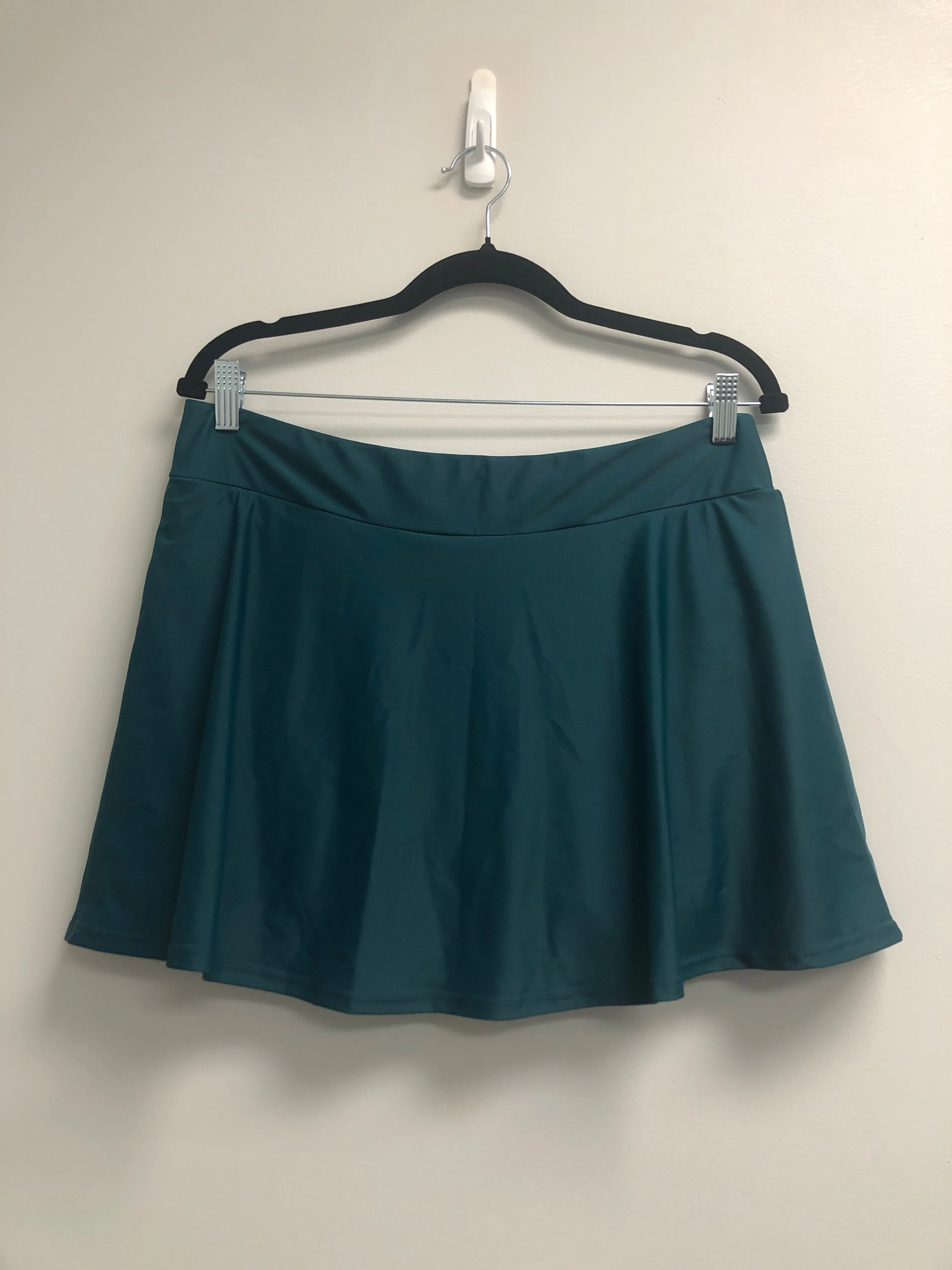 Outlet 6791 - Latched Mama Sporty Swim Skirt with Boy Shorts - Ocean Teal - Extra Large