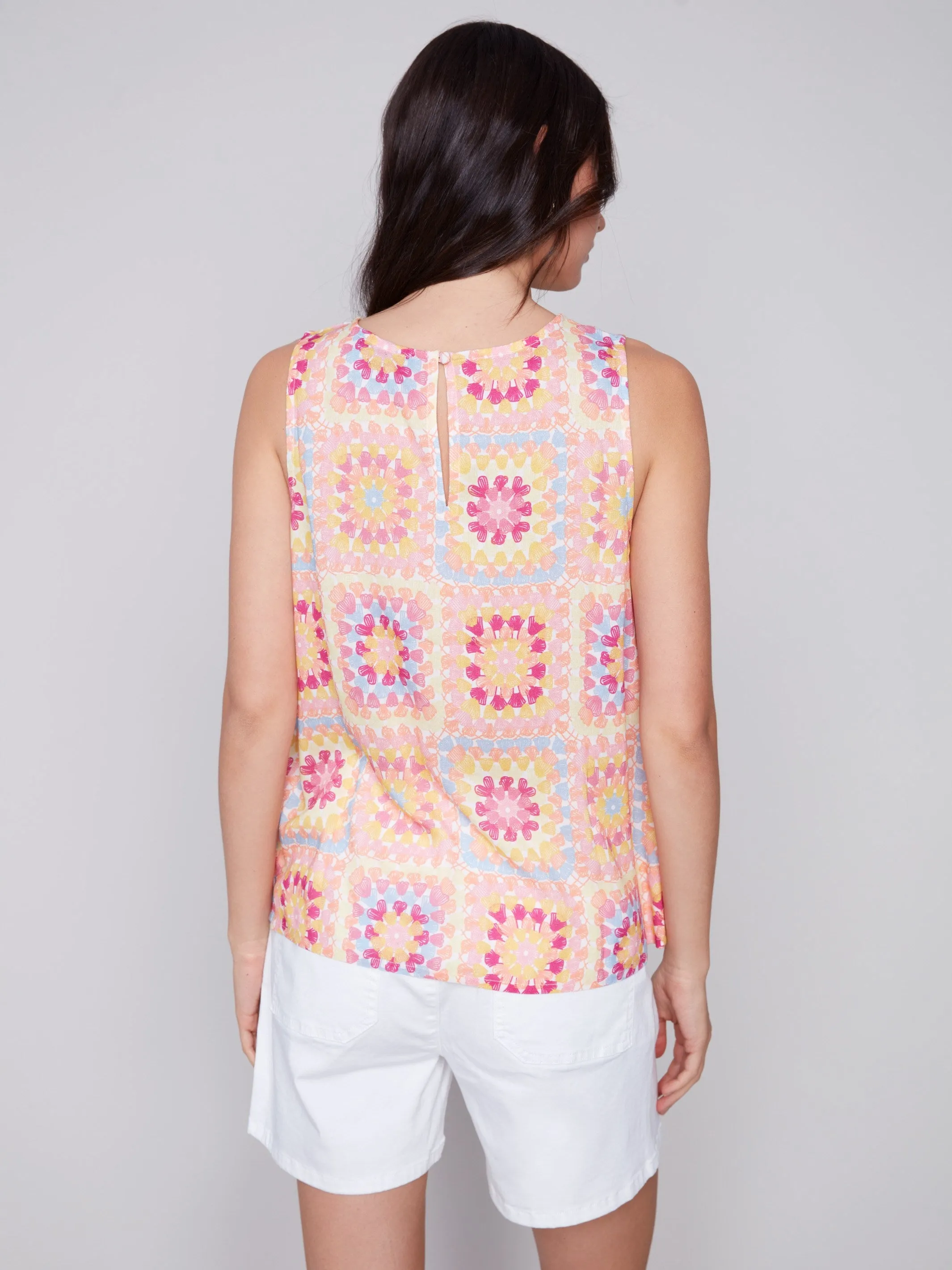 Printed Sleeveless Top - Festival