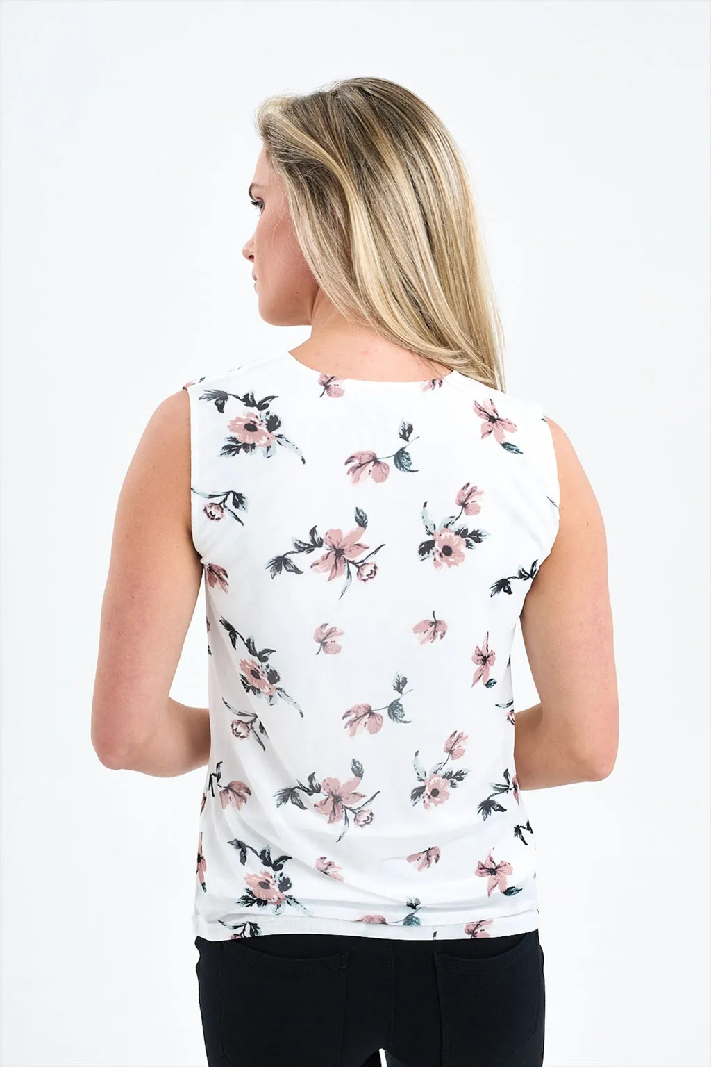 Printed Sleeveless Top