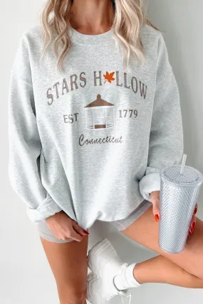 "Stars Hollow" Graphic Sweatshirt (Sporty Grey)