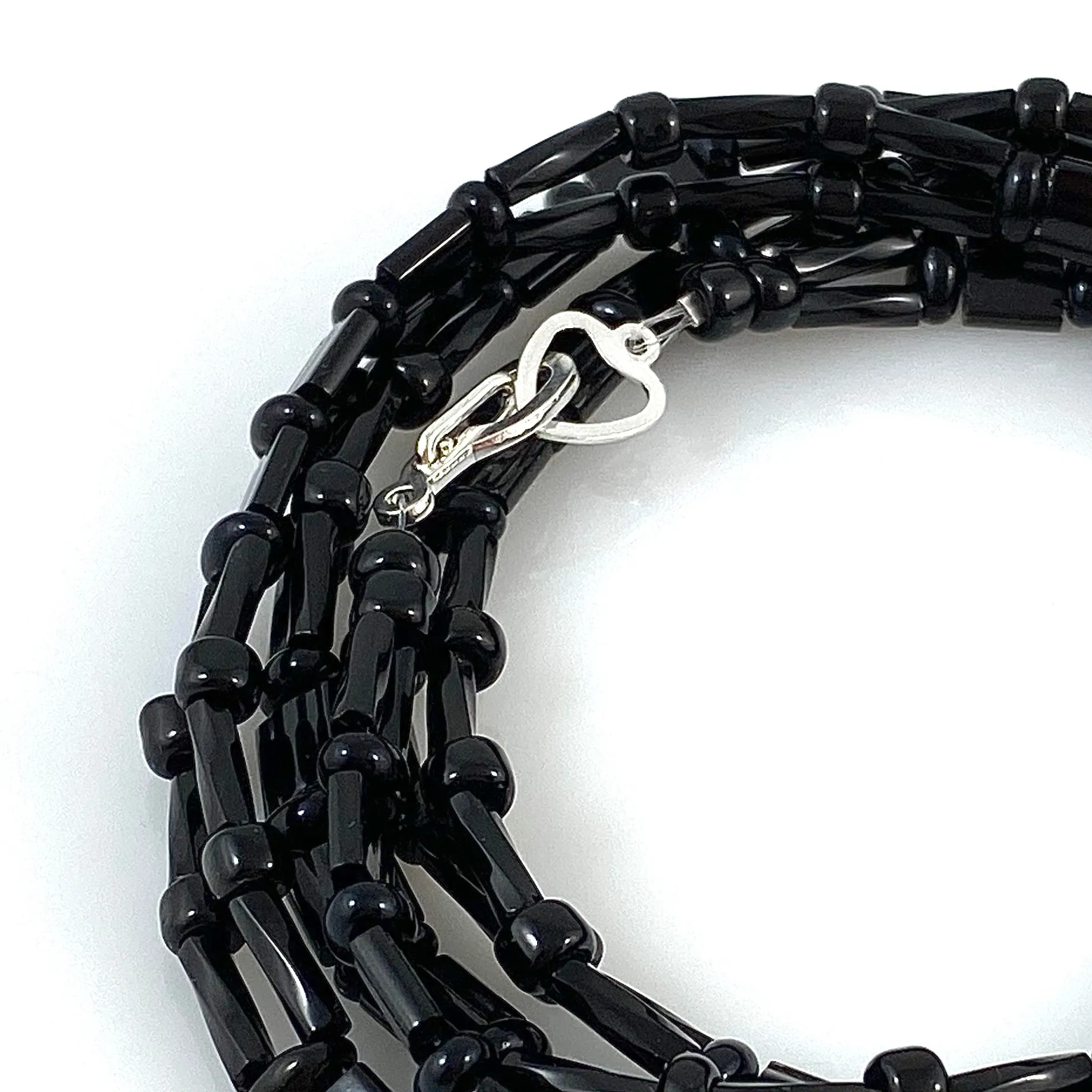 "Tile Wrap" Bracelet - Jet Black