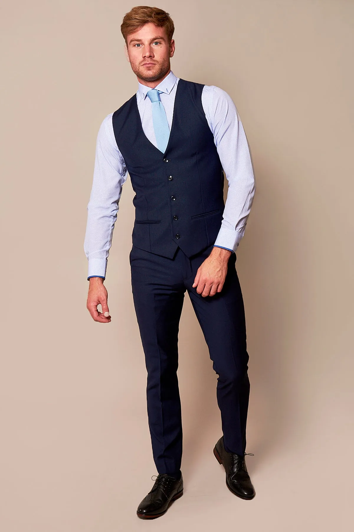 RAMBO - Navy Formal Dress Waistcoat