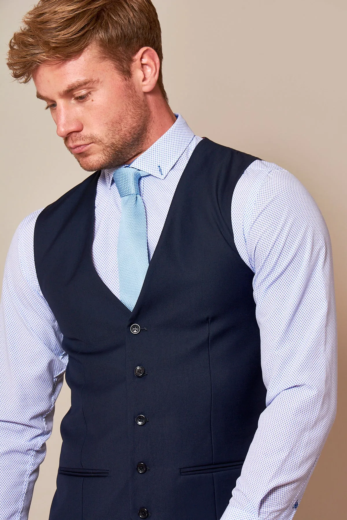 RAMBO - Navy Formal Dress Waistcoat