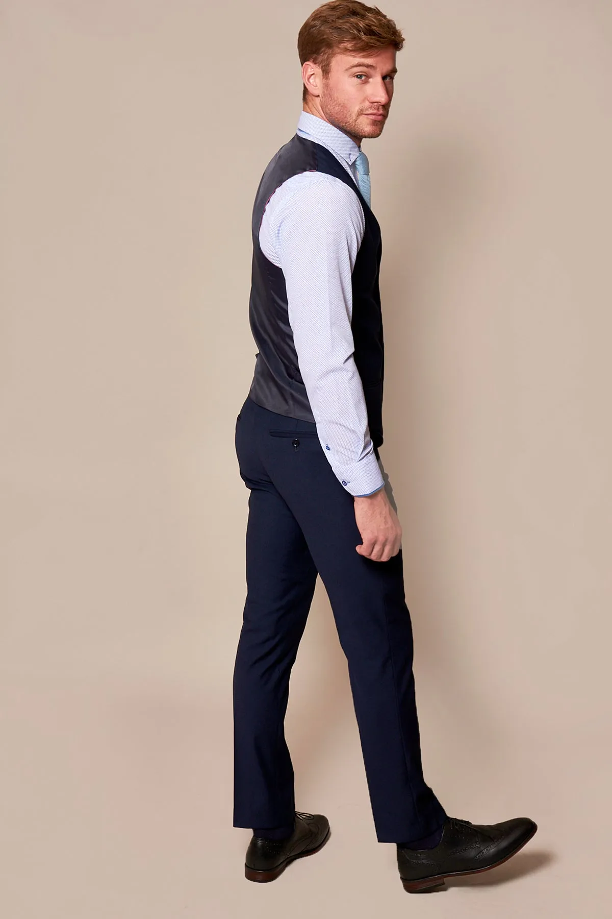 RAMBO - Navy Formal Dress Waistcoat