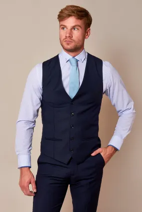 RAMBO - Navy Formal Dress Waistcoat