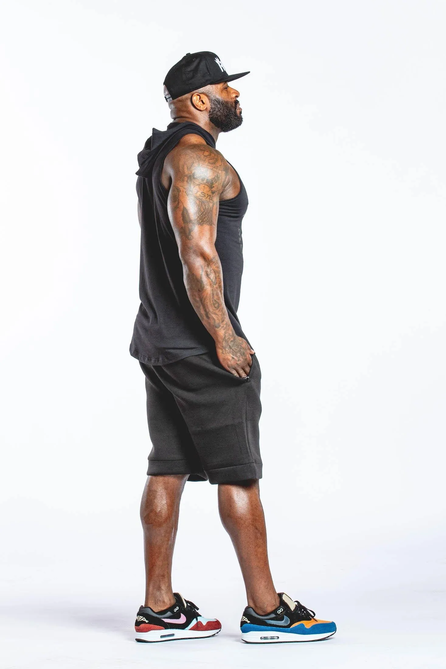 RKM SPORTY SHORTS - BLACK