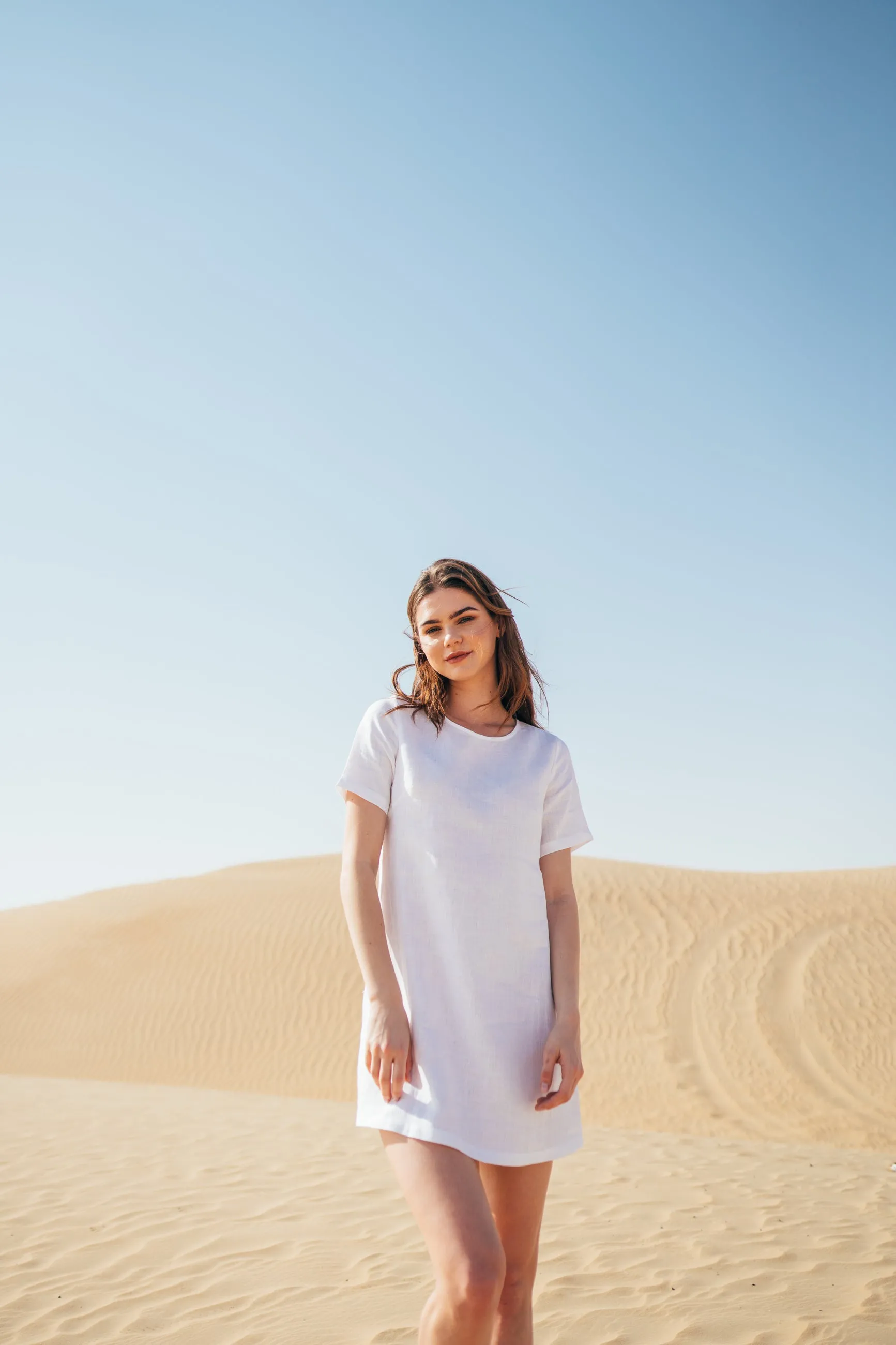 Sandy Linen Beach Dress