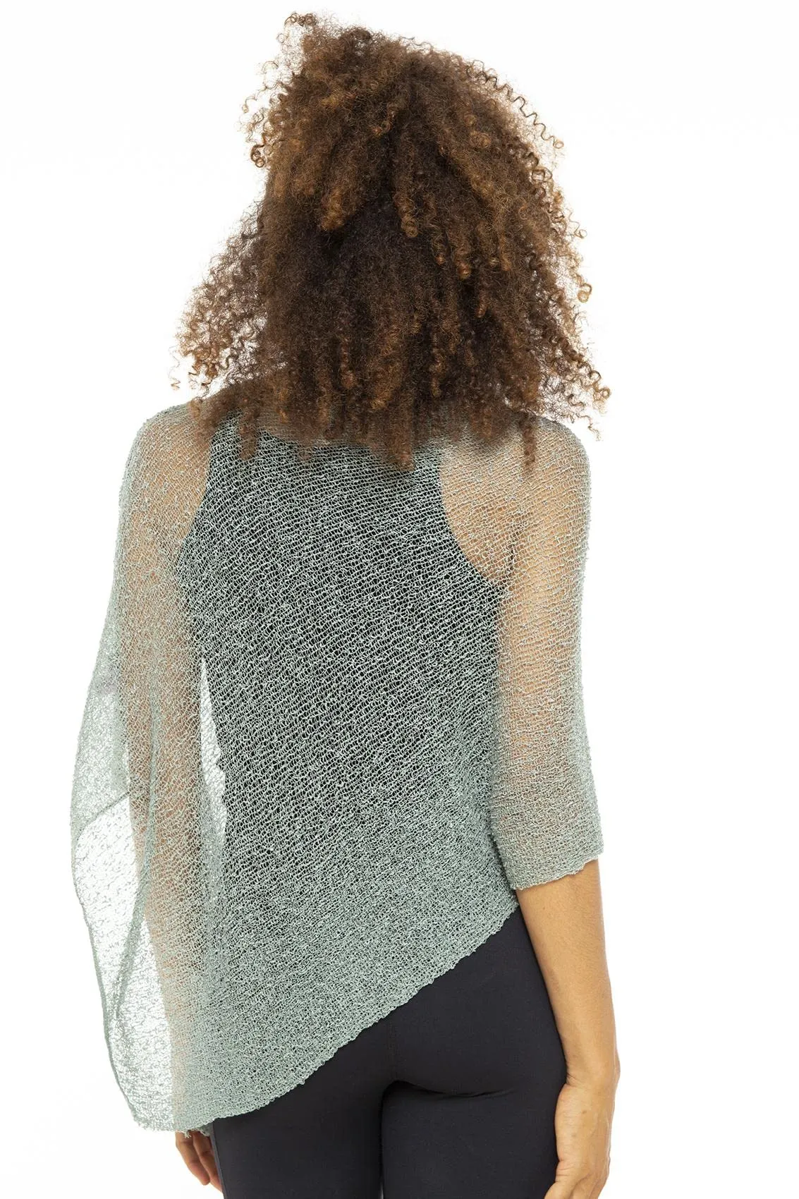 Sheer Poncho Bolero Pullover Shrug