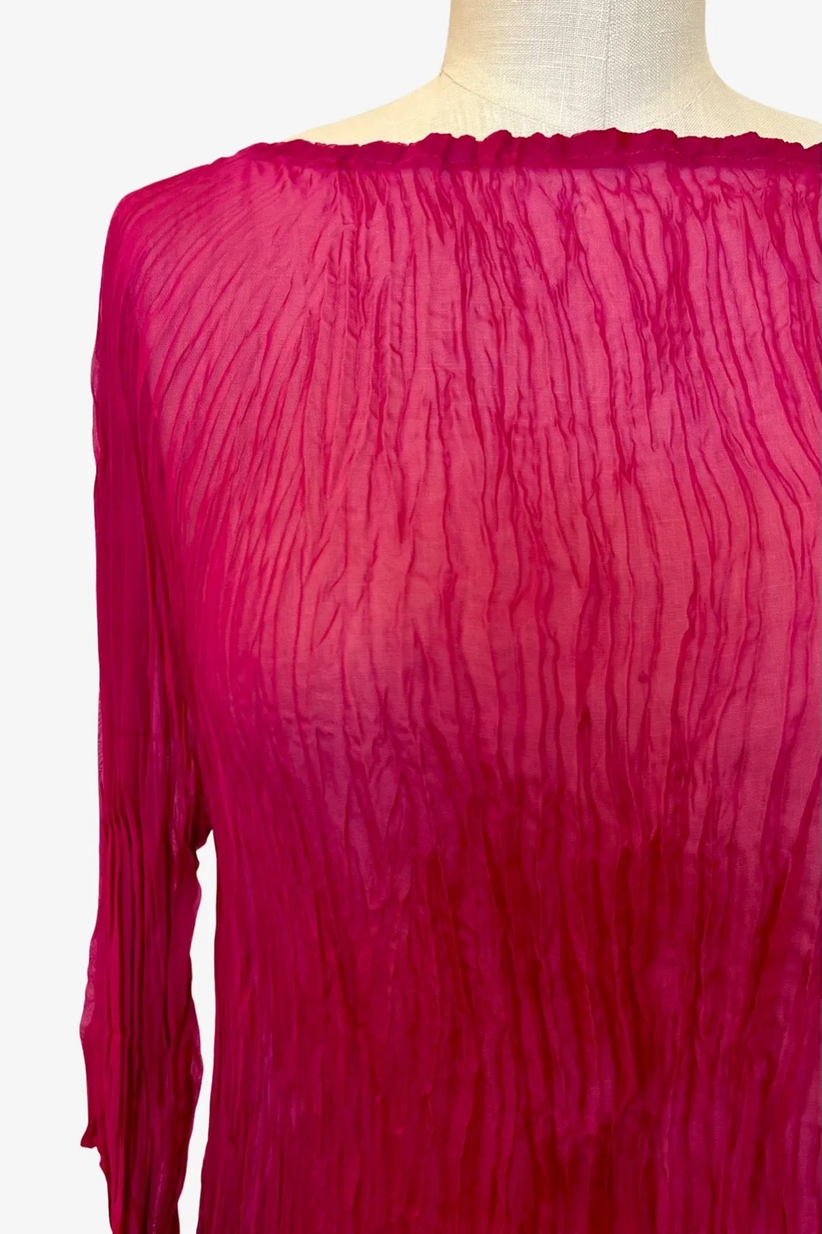 Sheer Twisted Square Top | Orchid