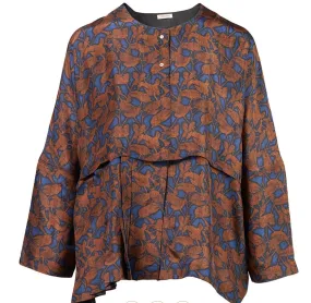 Silk blouse | Isabella leaves