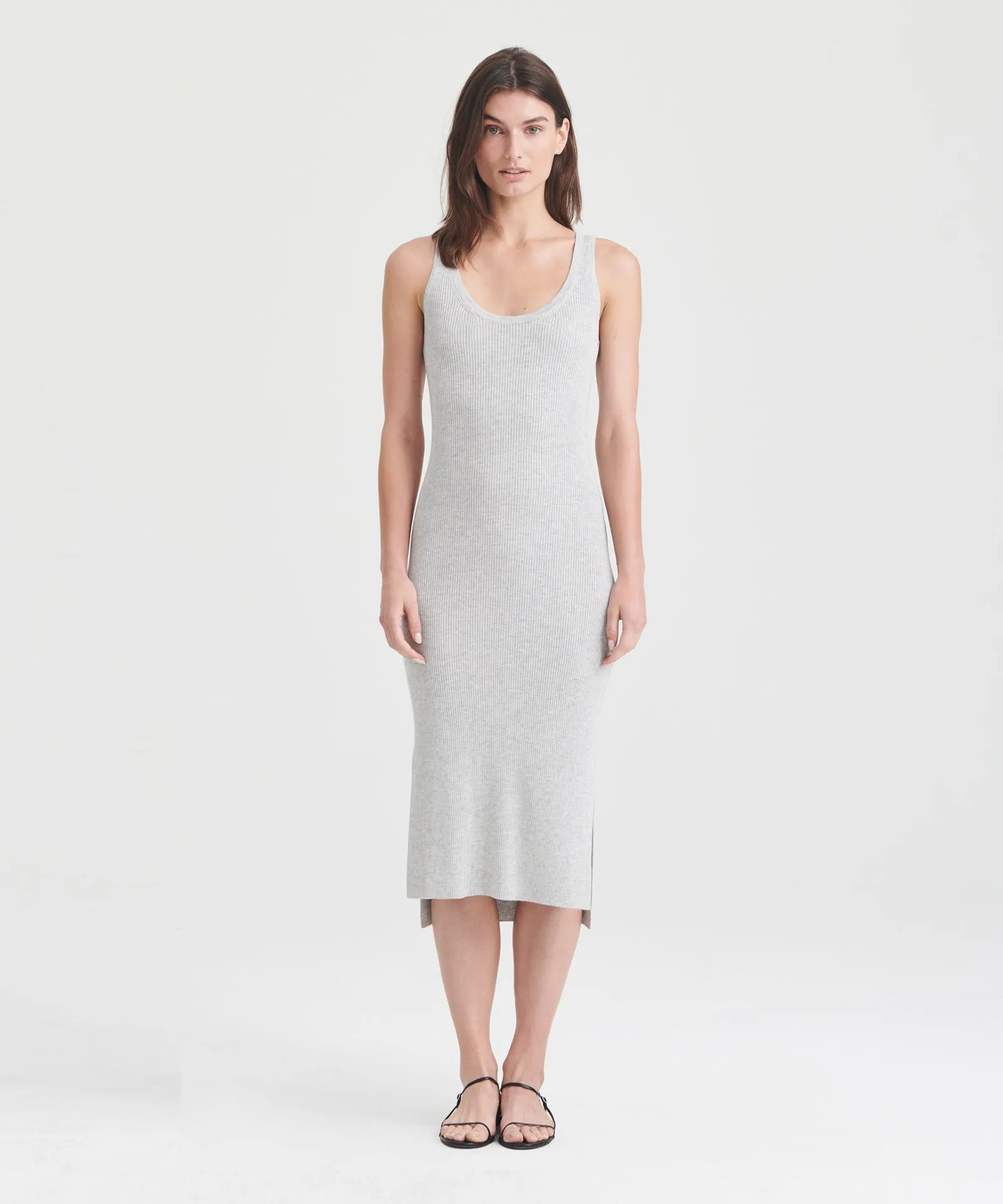 Silk Cashmere Midi Tank Dress