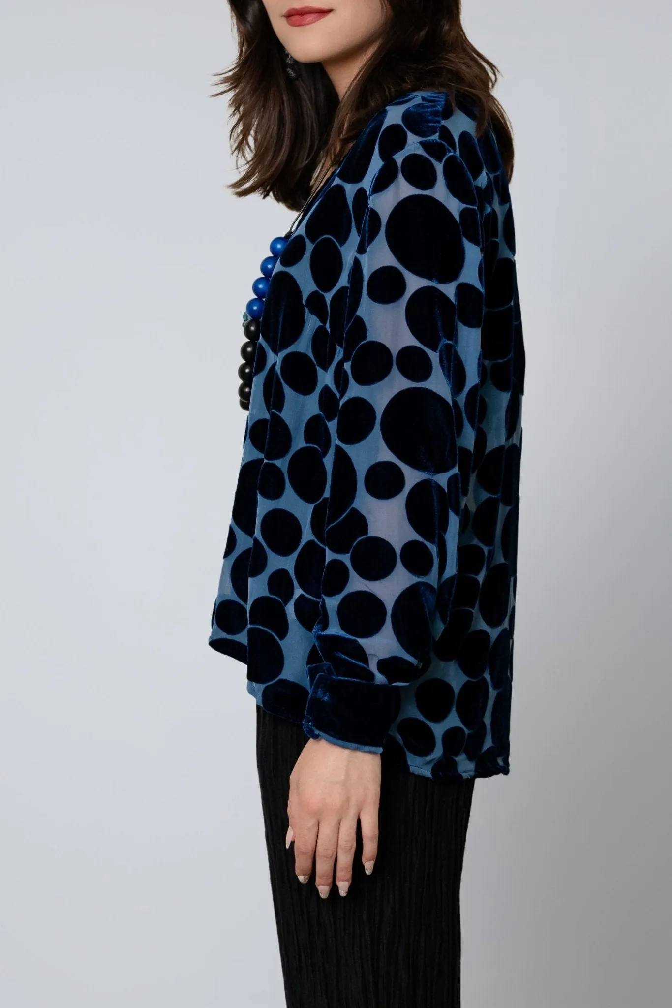 Silk Dot Top