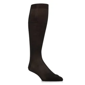 Silk Formal Ribbed Long Socks