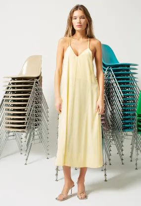 Silk Racerback Midi Dress / Glow