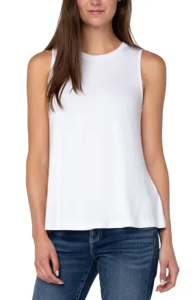 SLEEVELESS SCOOP NECK TANK