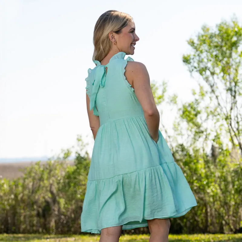 Sleeveless Tiered Ruffle Dress