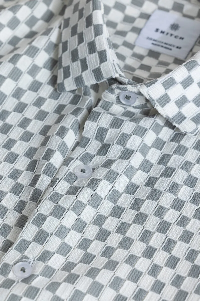 Snug Grey Checked Shirt