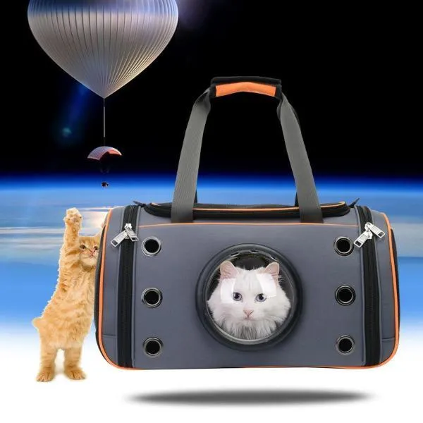 Sporty Pet Carrying Bag with viewing bubble