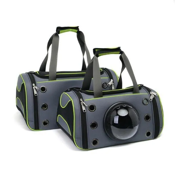 Sporty Pet Carrying Bag with viewing bubble