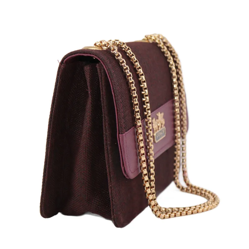 Stylish crossbody Purse with Gold Chain