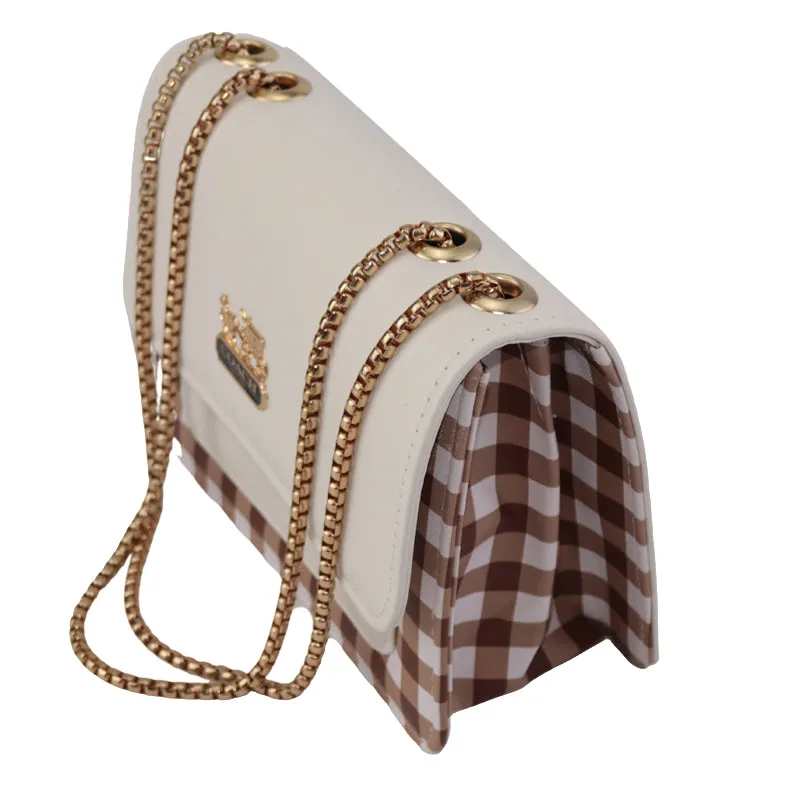 Stylish crossbody Purse with Gold Chain