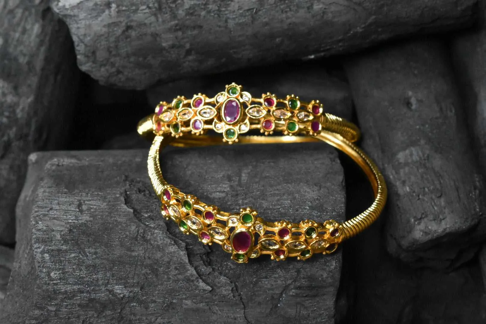 Stylish One Gram Gold Kada Bangles