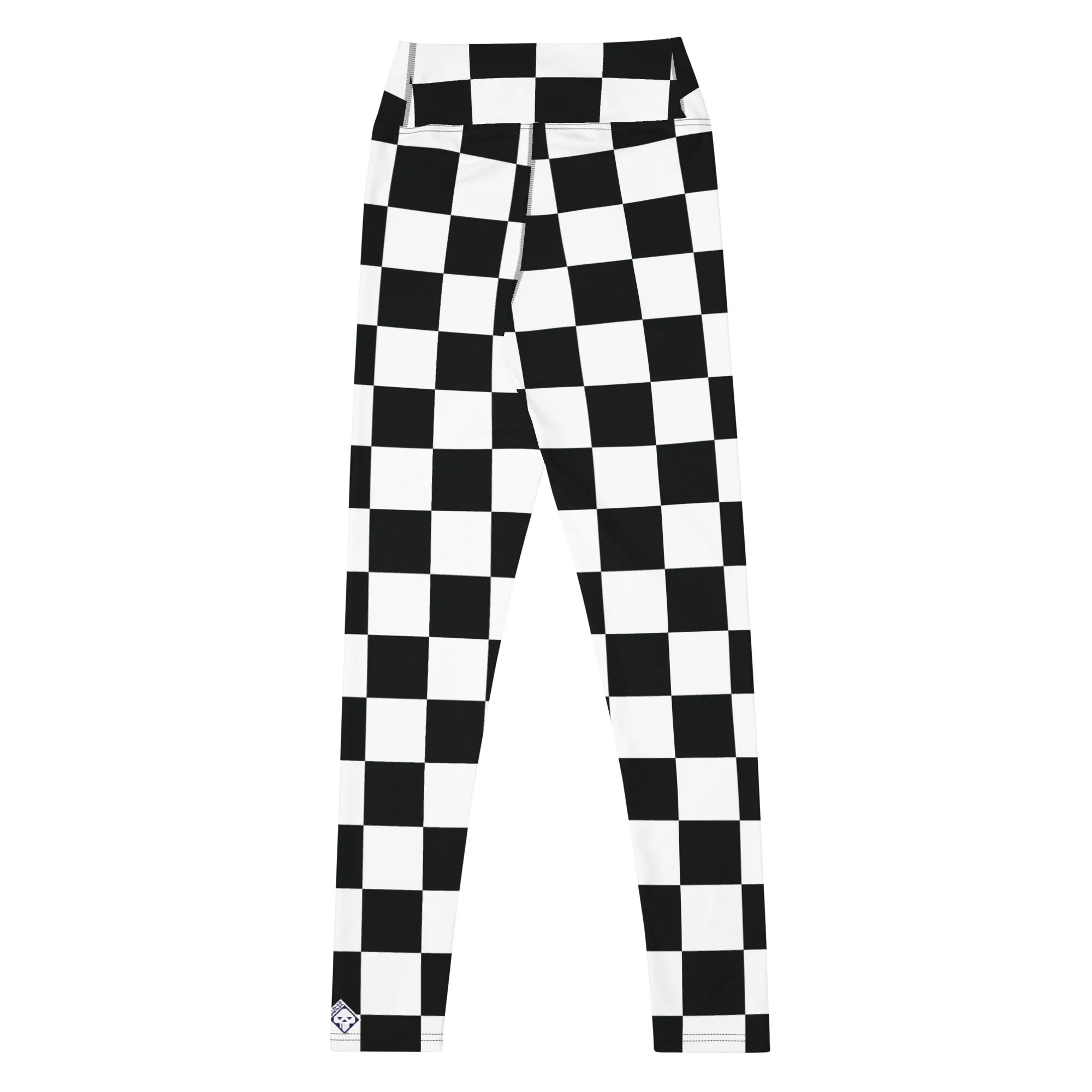 Stylish Strides: Checkered Women's Yoga Pants Leggings