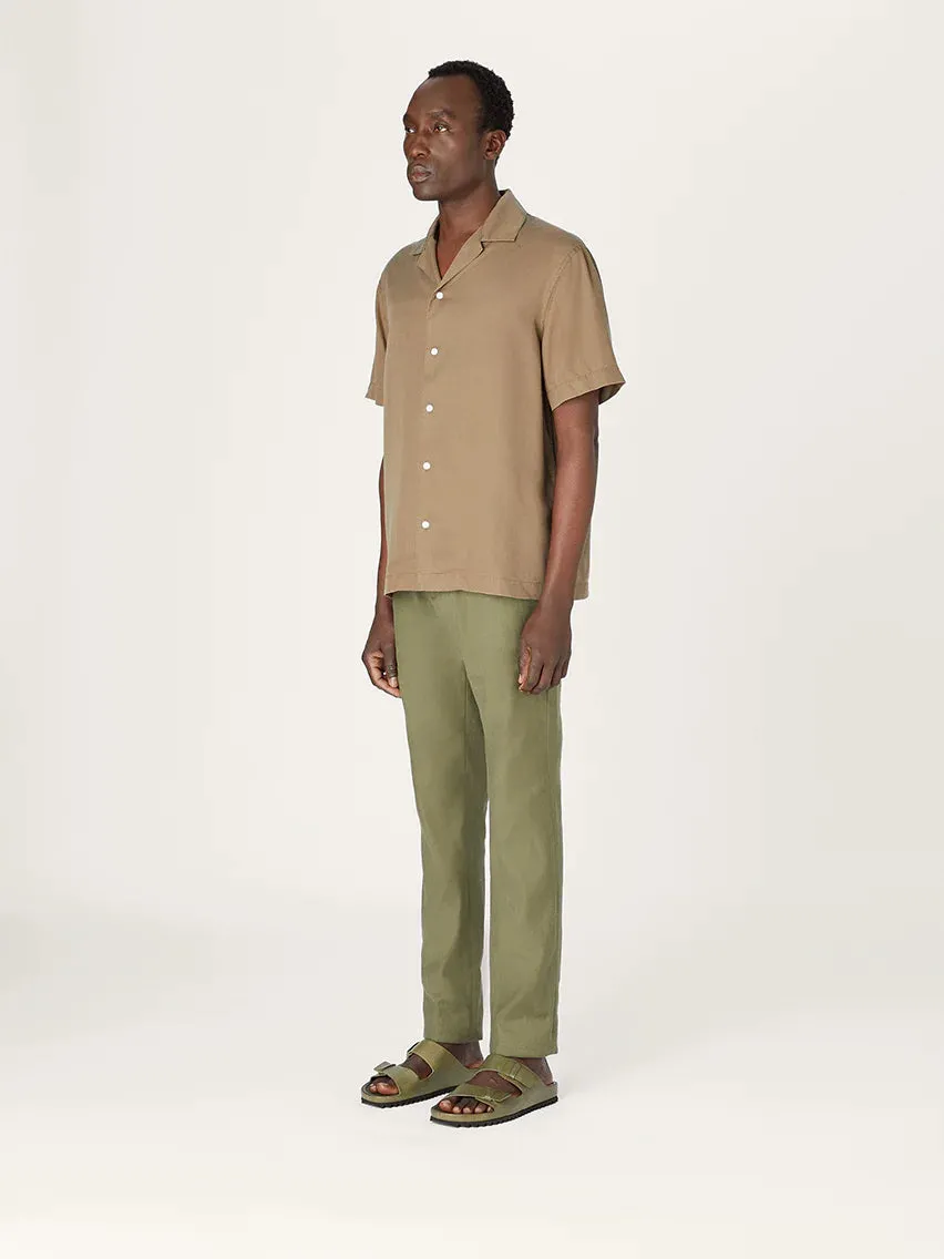 The 24 Trouser Linen || Olive | Linen