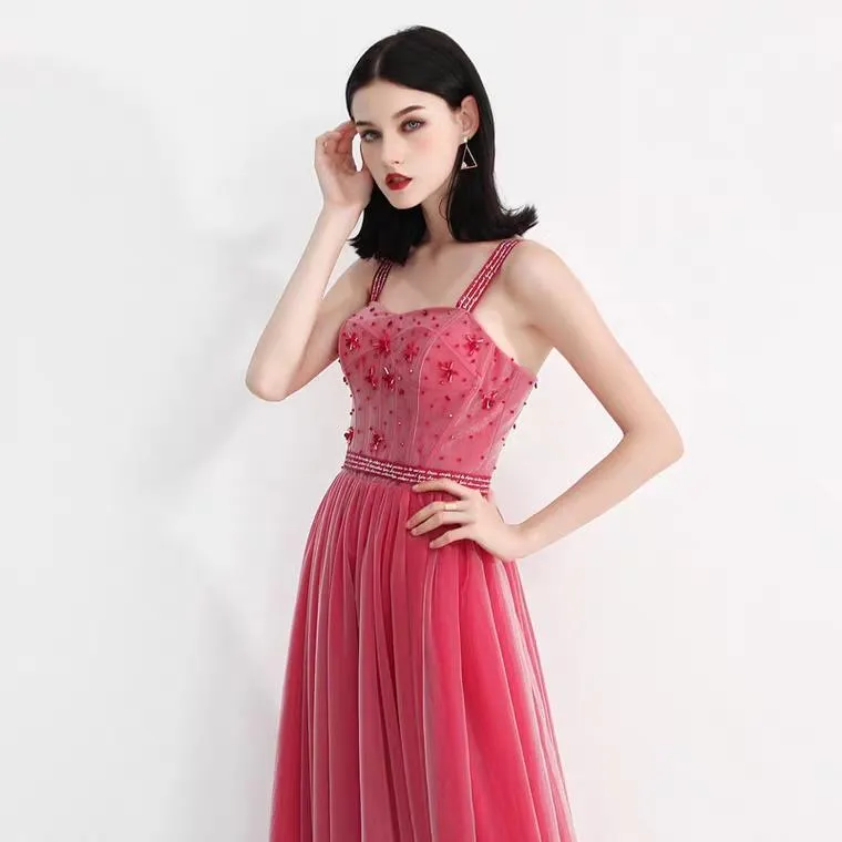 The Fayer Pink Sleeveless Gown