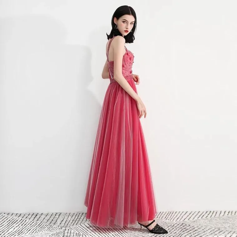 The Fayer Pink Sleeveless Gown