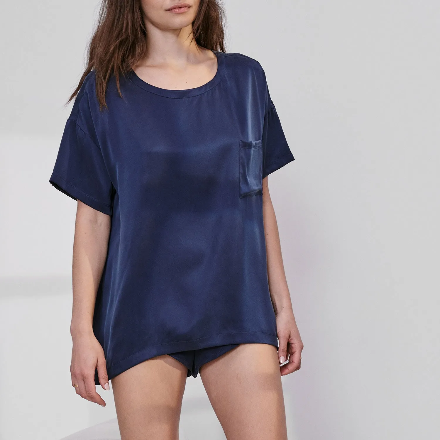 Washable Silk Tee Set